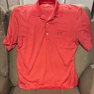 Greg Norman Men's Peach Polo Shirt
